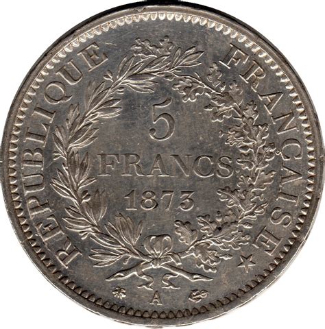 5 Francs Hercule Iiie République France Numista