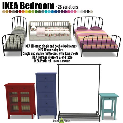 Around The Sims 4 Custom Content Download Objects Ikea Bedroom