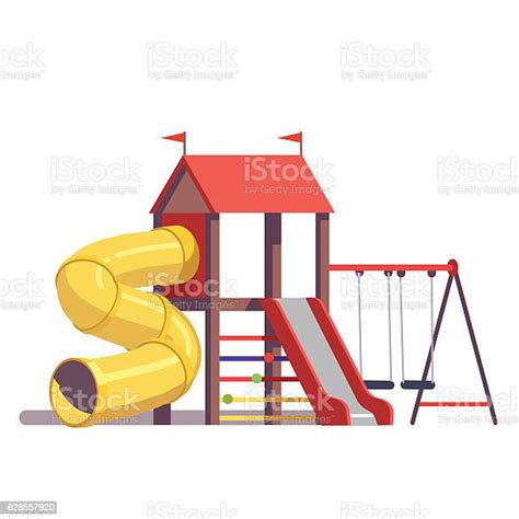 Kids Playground Equipment Stock Illustration Download Image Now