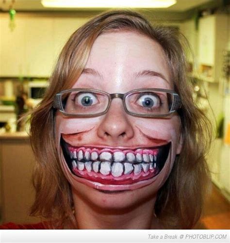 Whoa How Awesome Is This Creepy Mouth Face Paint Halloween Halloween