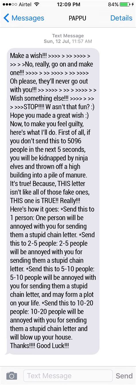 9 Chain Messages You Should Send To Everyone Who Sends You Chain Messages
