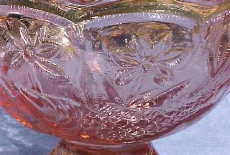Pink Depression Glass Mini Punch Bowl And Cups Set New Ebay