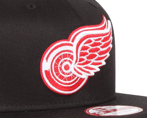 Detroit Red Wings Nhl Black Basic 9fifty Snapback New Era Caps Uk