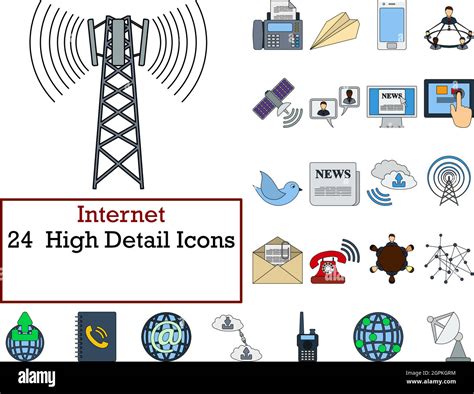 Internet Icon Set Stock Vector Image And Art Alamy