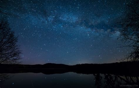Wallpaper Sky Nature Water Night Reflection Astronomical Object