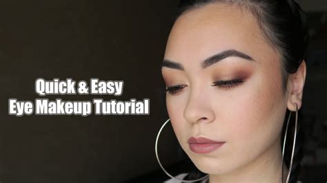 Super Quick And Easy Eye Makeup Tutorial Caroline Mystee Youtube