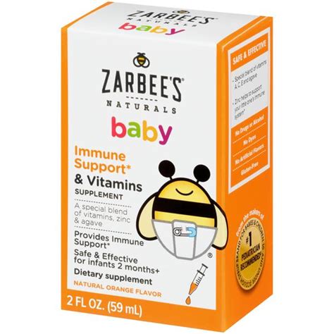 Zarbees Naturals Baby Immune Support Vitamins Supplement Hy Vee