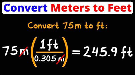 Convert Meters To Feet M To Ft Unit Conversion Dimensional