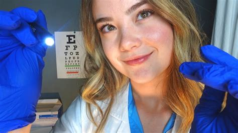 ASMR CRANIAL NERVE EXAM DOCTOR ROLE PLAY Soft Spoken Crinkle Glove Sounds Writing YouTube