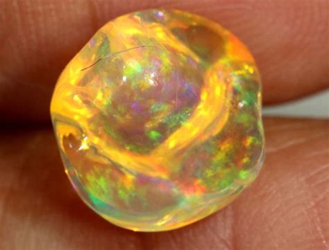 41 Cts Mexican Fire Opals Carving Fob 1744 Fire Opal Opal Crystals