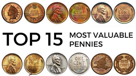 Top 15 Most Valuable Pennies Valuable Pennies Old Pennies Worth