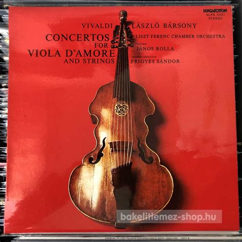 vivaldi concertos for viola d amore and strings hu bakelit lemez shop