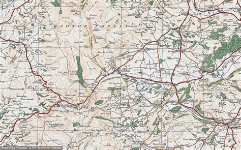 Historic Ordnance Survey Map Of New Radnor 1920
