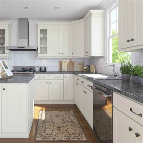 Because the material is much cheaper than natural stone, the homeowner was able to splurge on a blue granite topper for the kitchen island. China Simple Shaker Style Ready Made Solid Wood Kitchen ...