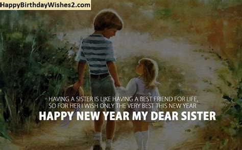 Happy New Year Wishes For Sister New Year Messages And Quotes