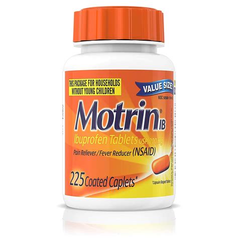 Motrin Ib Ibuprofen 200mg Tablets For Fever Muscle Aches Headache