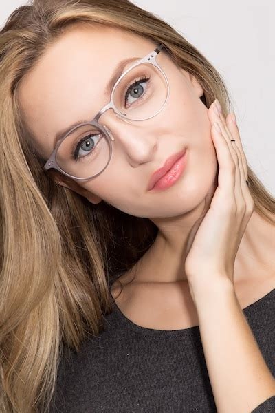 Thin Line Round Gunmetal Frame Eyeglasses Eyebuydirect