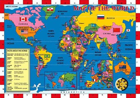 World Map Puzzle Naming Countries And Their Location Riset