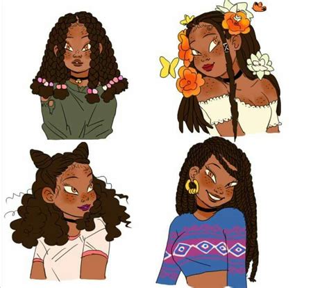 35 Ideas For Anime Black Girl Curly Hair Drawing Mesintaip Buruk