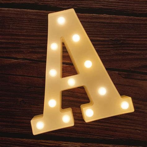 Led Marquee Letter Lights 26 Alphabet Light Up Marquee Number Etsy
