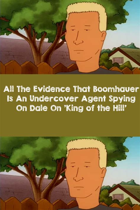 All The Evidence That Boomhauer Is An Undercover Agent Spying On Dale