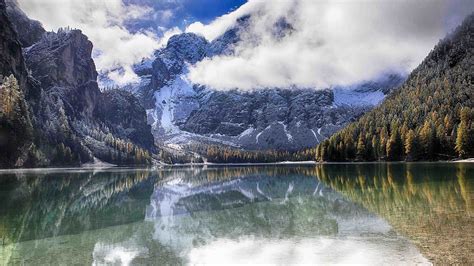 567306 Nature Landscape Lake Fall Mountains Forest Blue