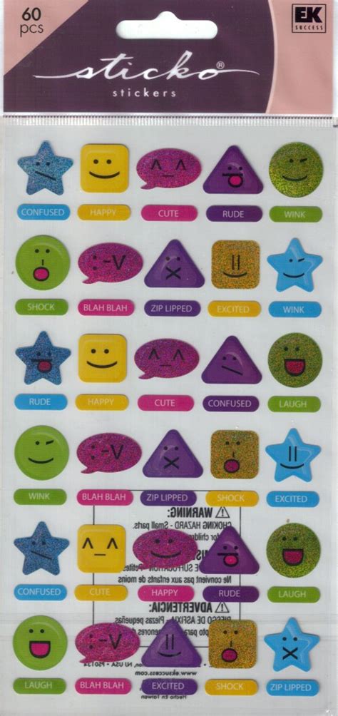 Sticko Assorted Stickers Choice Scrapbooking Caption Bubble Phrase