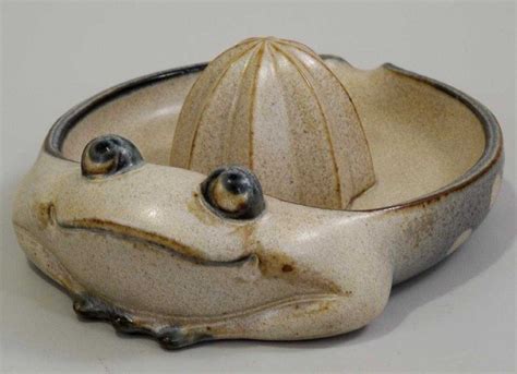 Frog Lemon Juicer Vintage Pottery Reamer Uctci Japan C