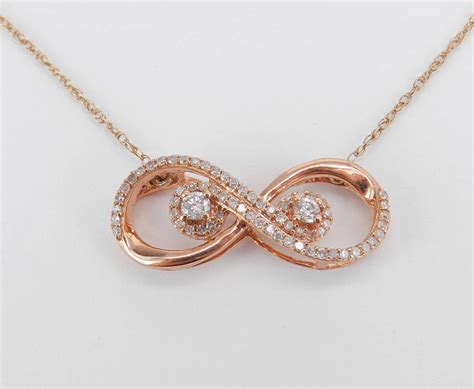 infinity necklace rose gold diamond pendant infinity diamond pendant bridesmaid t wedding