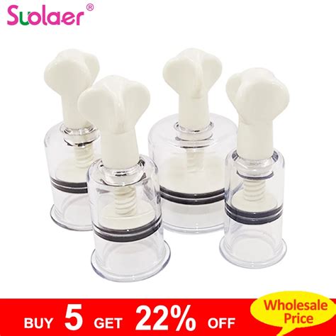 Piece Plastic Twist Suction Cupping Cup Nipple Enhancer Massage Cans