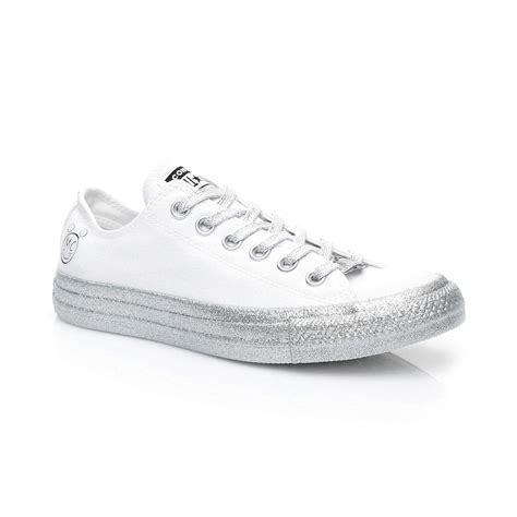 Converse X Miley Cyrus Chuck Taylor All Star Glitter Kadın Beyaz Sneaker 162238c 102 Ürün