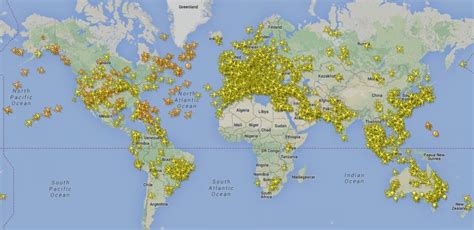 Real Time Airplane Tracking Map