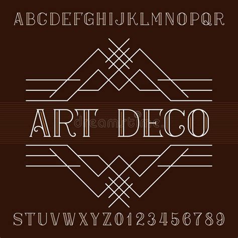 Art Deco Fonts Letter Alphabet