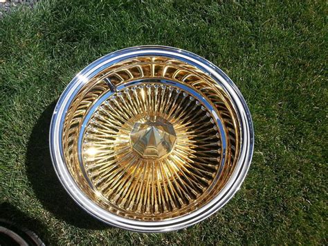 Buy Wire Wheels100 Spoke 14×7 Reverse With Gold Centers In Caldwell