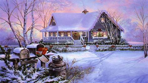 Christmas House Wallpapers Wallpaper Cave