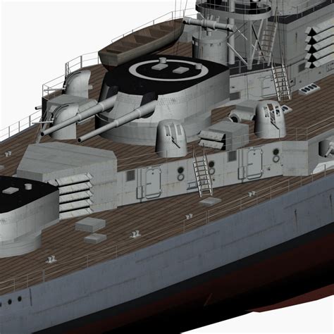 Battlecruiser Derfflinger Class Imperial 3d Model