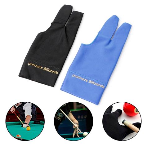 Spandex Snooker Billiard Cue Glove Pool Left Hand Open Three Finger Accessory In Snooker