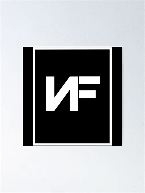 Nf American Rapper Logo Poster By Grievous352 Redbubble