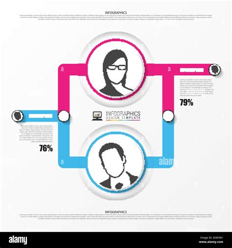 Organization Chart Infographics Design Template Vector Illustration