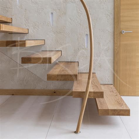 Custom Cantilever Staircase Bespoke Oak Stairs Bisca