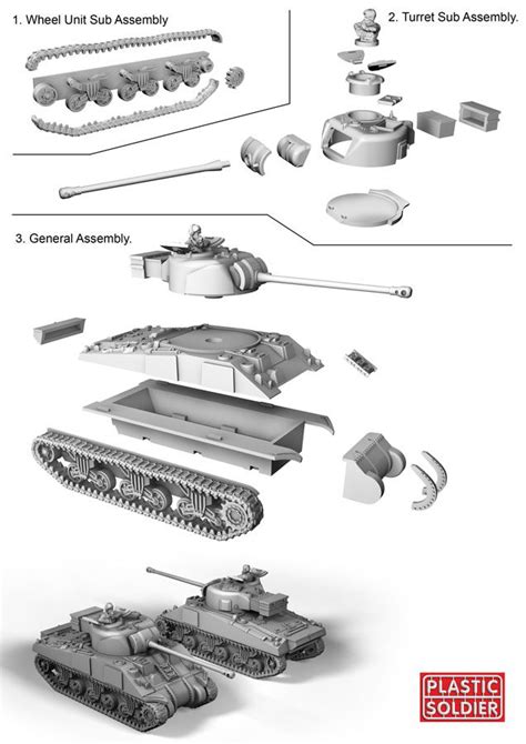 The Plastic Soldier Company Ww2v20015 Allied Sherman M4a4 And