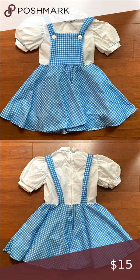 Dorothy Costume Size 4 6 Blue Checked Plaid Dress Dorothy Costume Plaid Dress Dresses