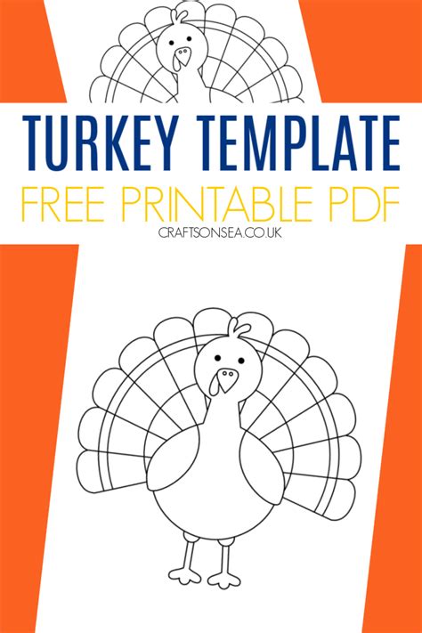 Turkey Template Free Printable Pdf Crafts On Sea