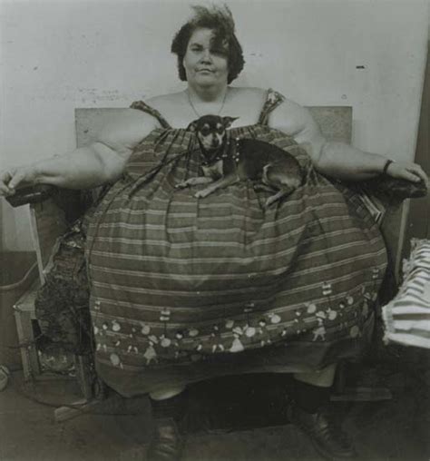 Diane Arbus 1923 1971 Circus Fat Lady With Her Dog Troubles 1964