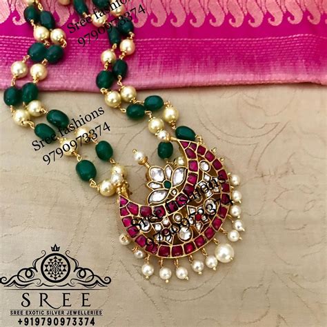 Eye Catching Silver Necklace From Sree Exotic Silver