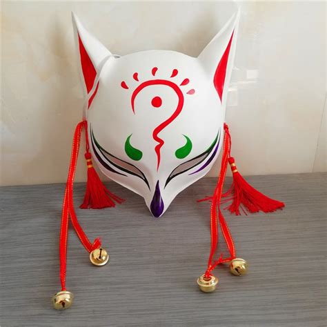 Hand Painted Onmyoji Fox Kitsune Mask Masks