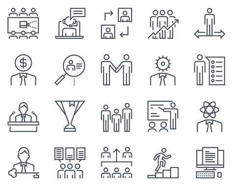 Corporate Business Icon Set Icons Creative Market