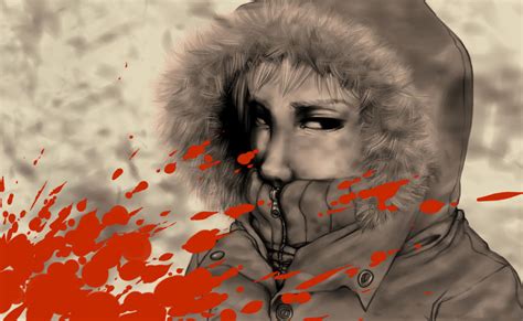 Sp Kenny Blood Stained Parka By Sphinx Face On Deviantart