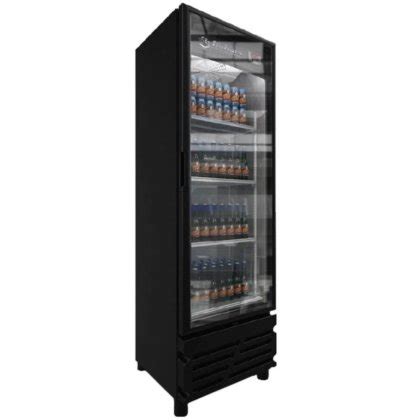 Novo Refrigerador Expositor Vertical Vrs16 Preto 454 Litros Porta Vidro
