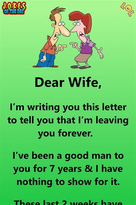 a man decides to leave his wife her reply is priceless funny work jokes funny marriage